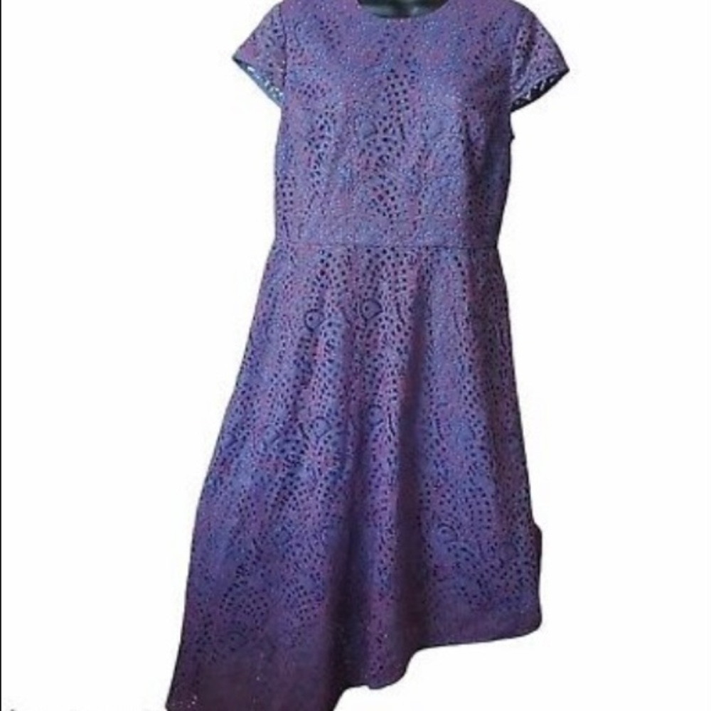 Banana Republic blue and red lace dress